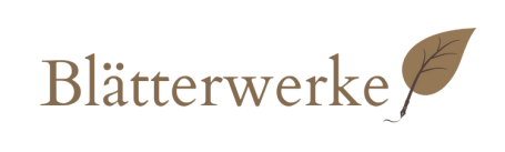 Blätterwerke-Logo (Text-Bild-Marke)